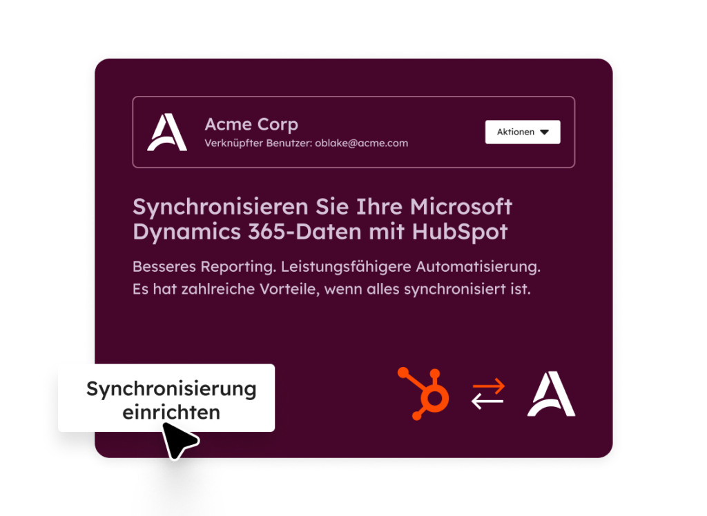 HubSpot CRM Synchronisierungen